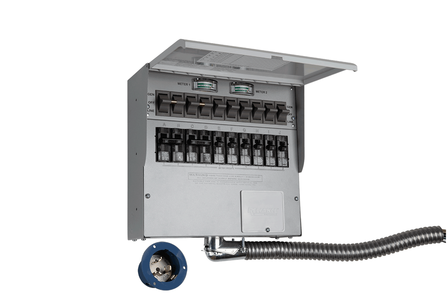 Home Backup Kit (120V/240V, 50 Amp, 10-Circuit Transfer Switch + Cable, For F3800)(offer)