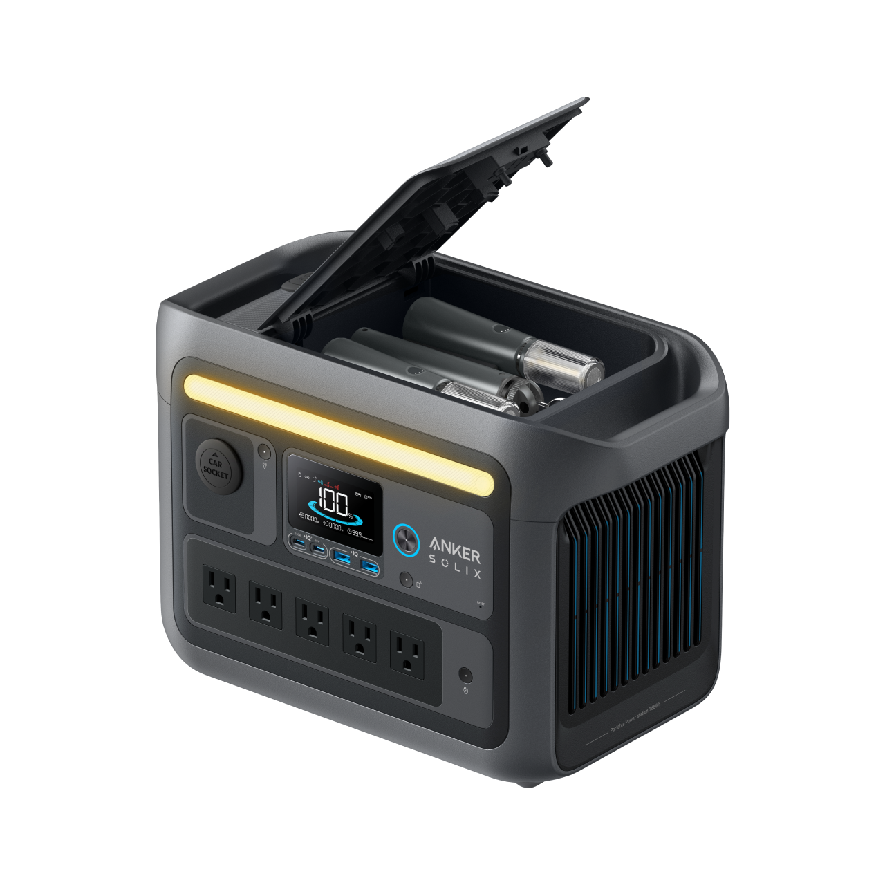 Anker SOLIX C800 Plus Portable Power Station - 768Wh | 1,200W