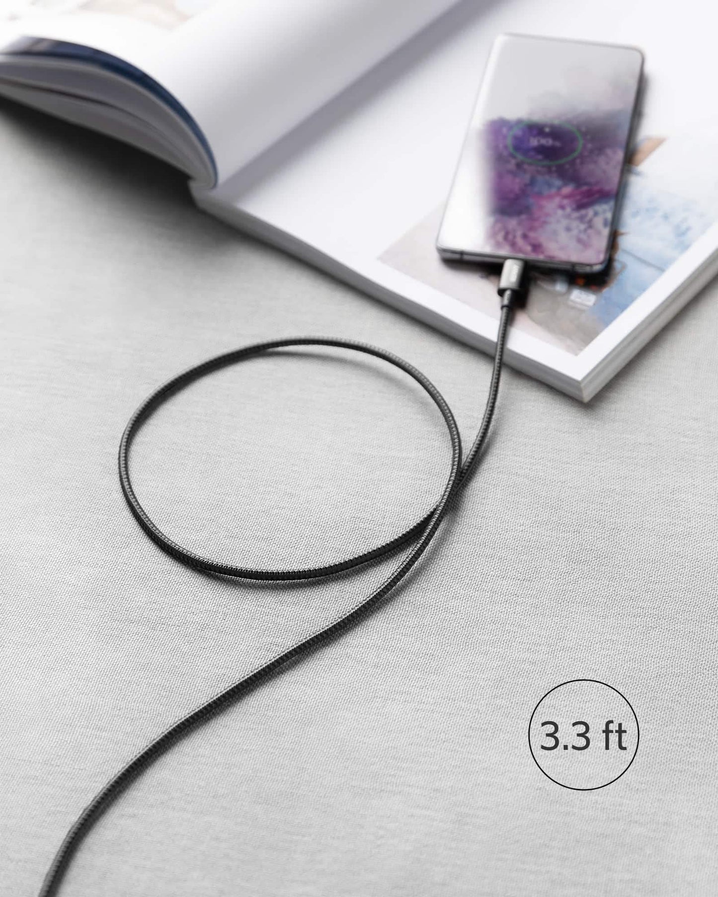 Anker <b>333</b> USB-C to USB-C Cable (3.3ft Nylon, 2-Pack)