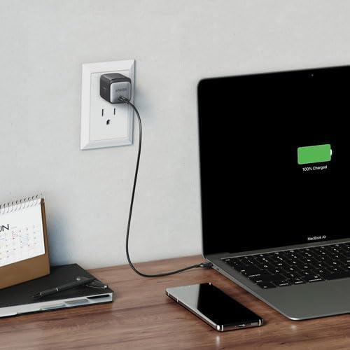 Refurbished Anker Nano II 45W USB-C Wall Charger with USB-C/USB-C Cable