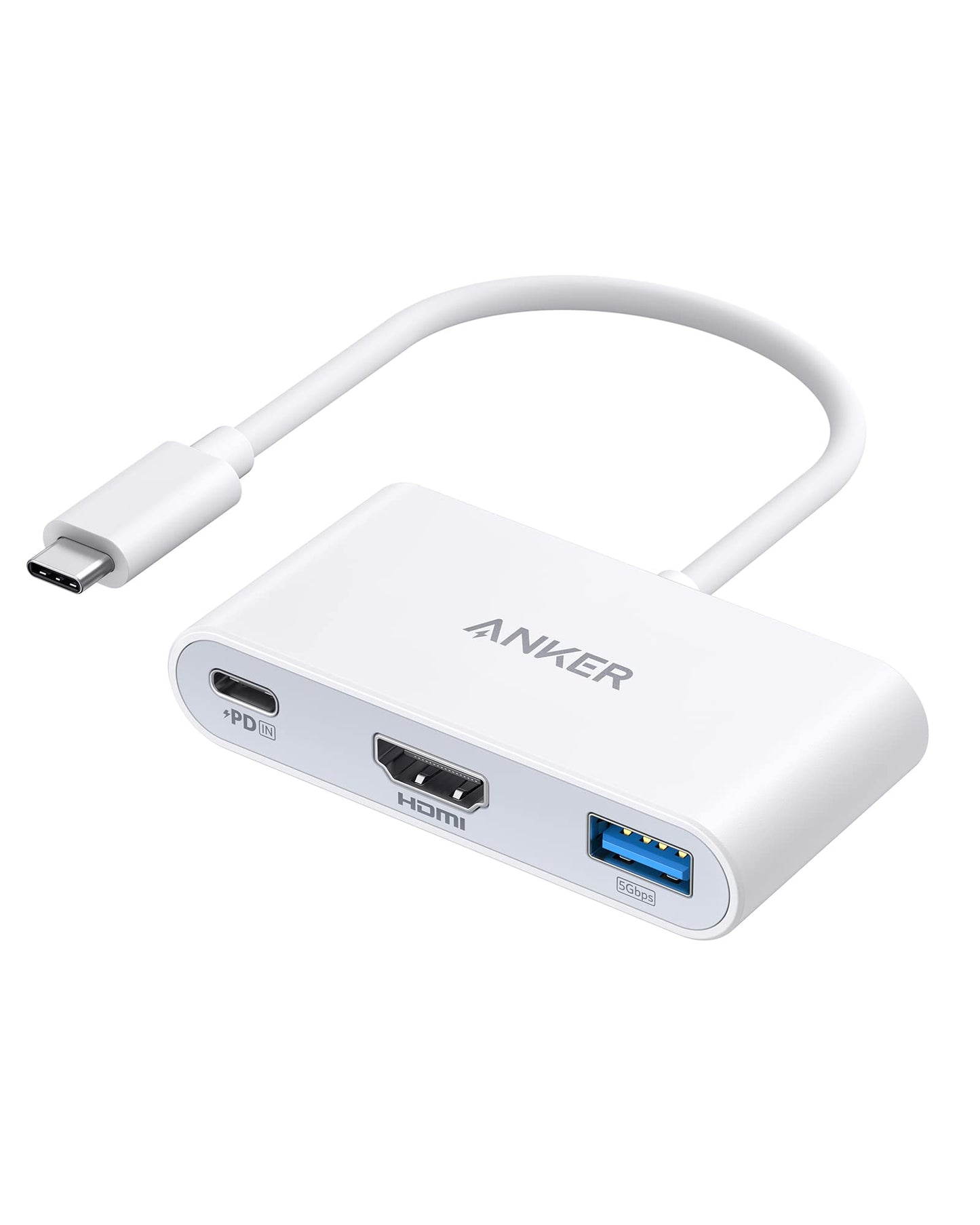 Refurbished Anker PowerExpand 3-in-1 USB-C PD Hub (White)