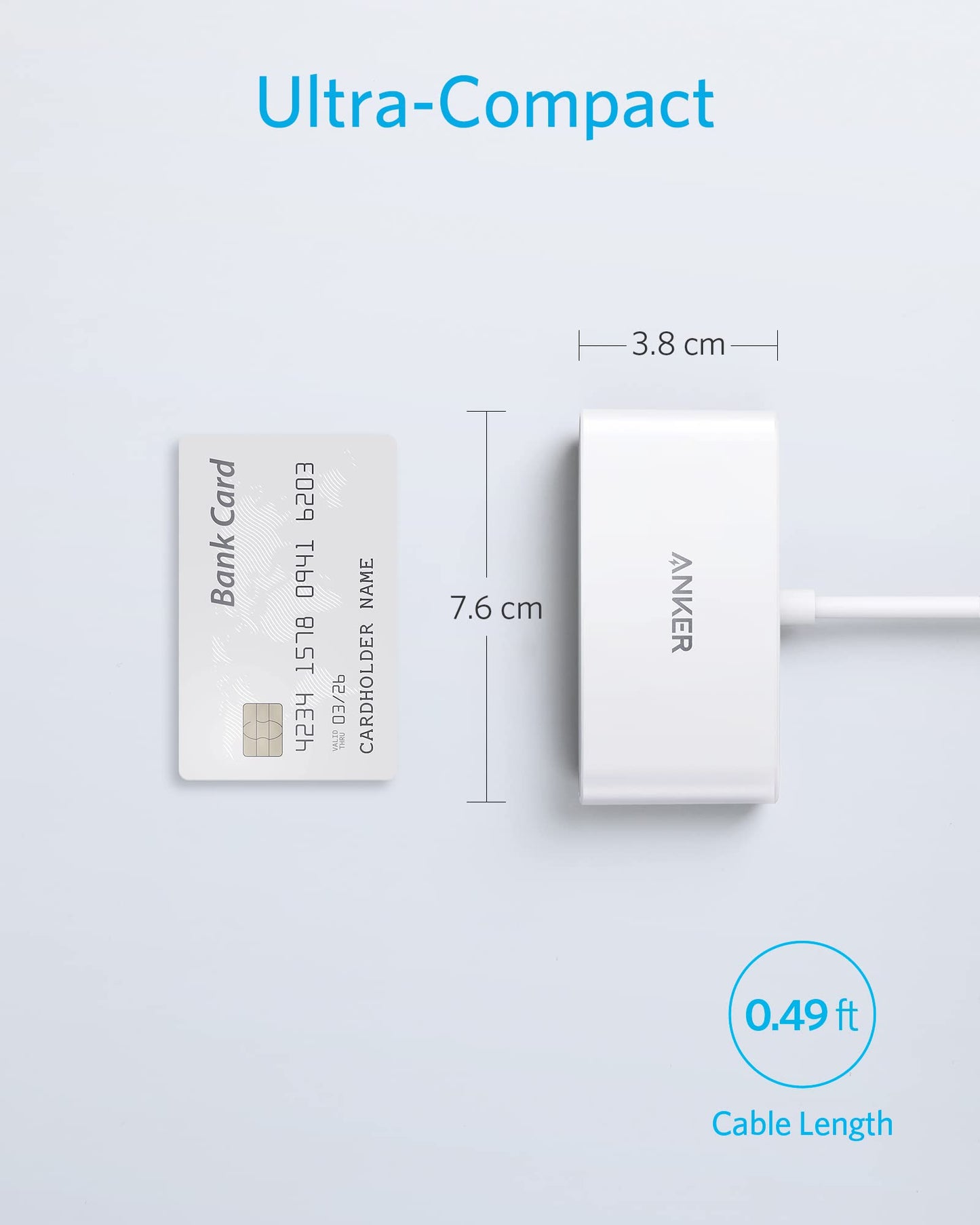Refurbished Anker PowerExpand 3-in-1 USB-C PD Hub (White)