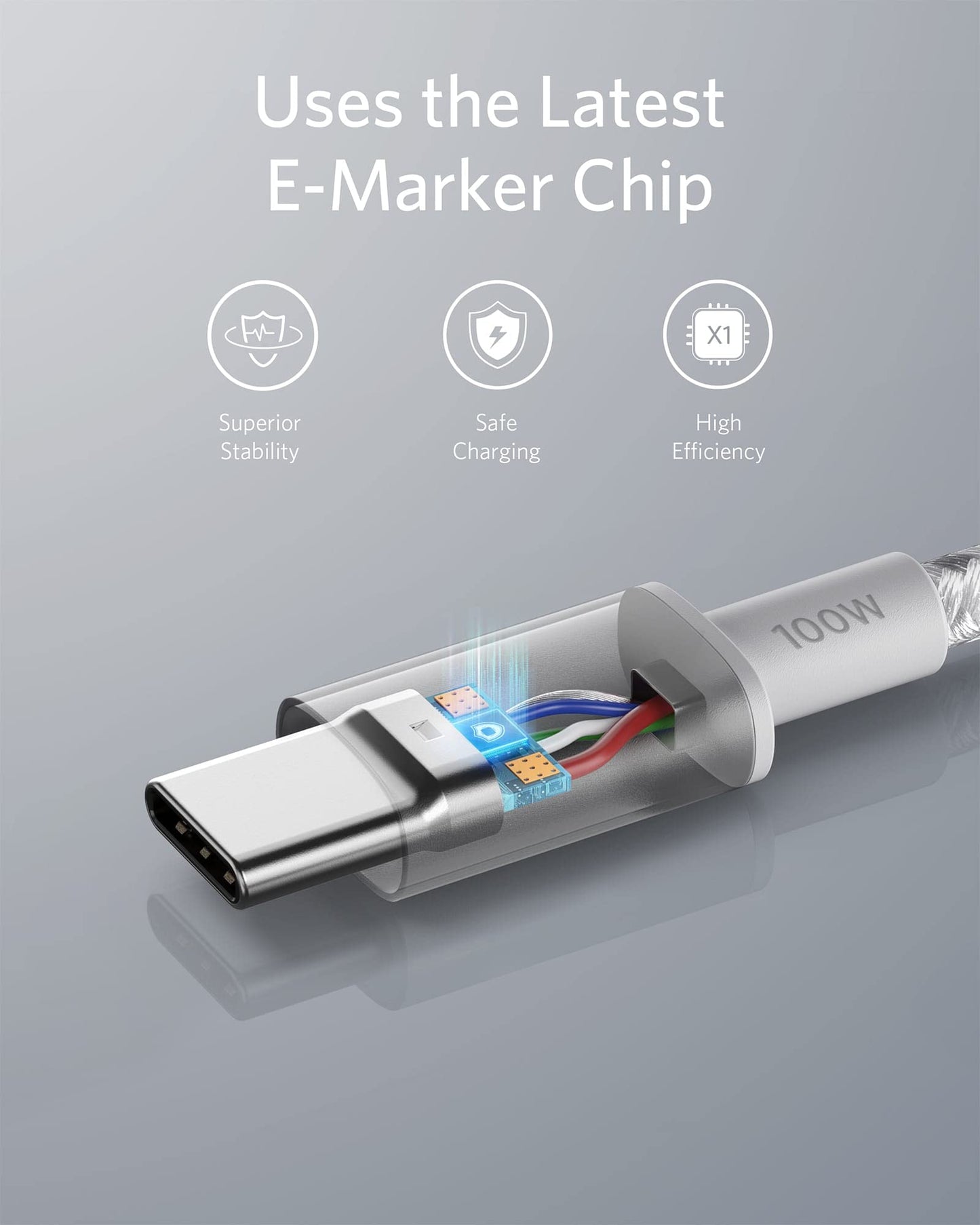 Anker <b>333</b> USB-C to USB-C Cable (6ft Nylon, 2-Pack)