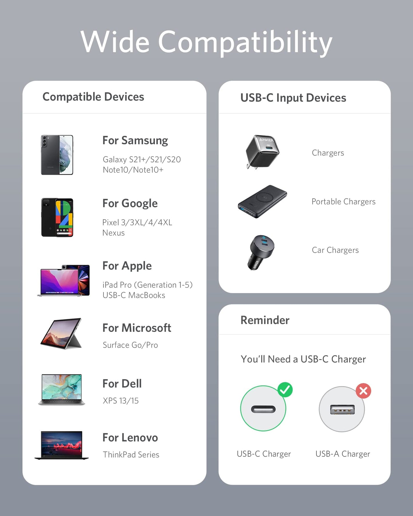 Anker 333 USB-C to USB-C Cable (6ft Nylon, 2-Pack)