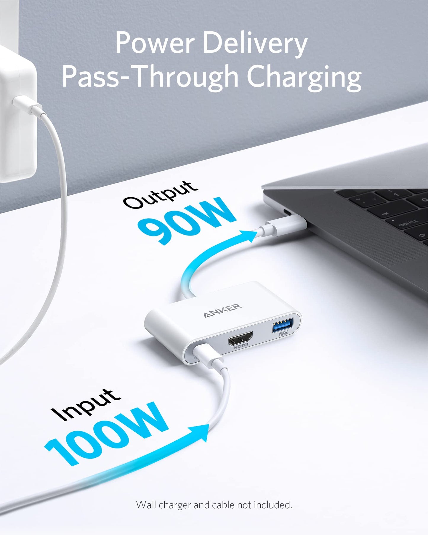Refurbished Anker PowerExpand 3-in-1 USB-C PD Hub (White)