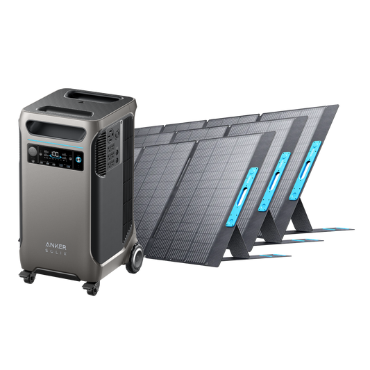 Anker SOLIX F3800 Solar Generator + 3× 400W Solar Panel
