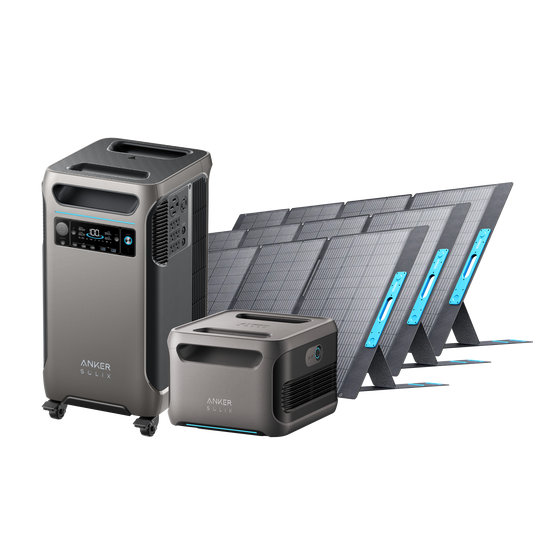 Anker SOLIX F3800 + Expansion Battery + 3× 400W Solar Panel