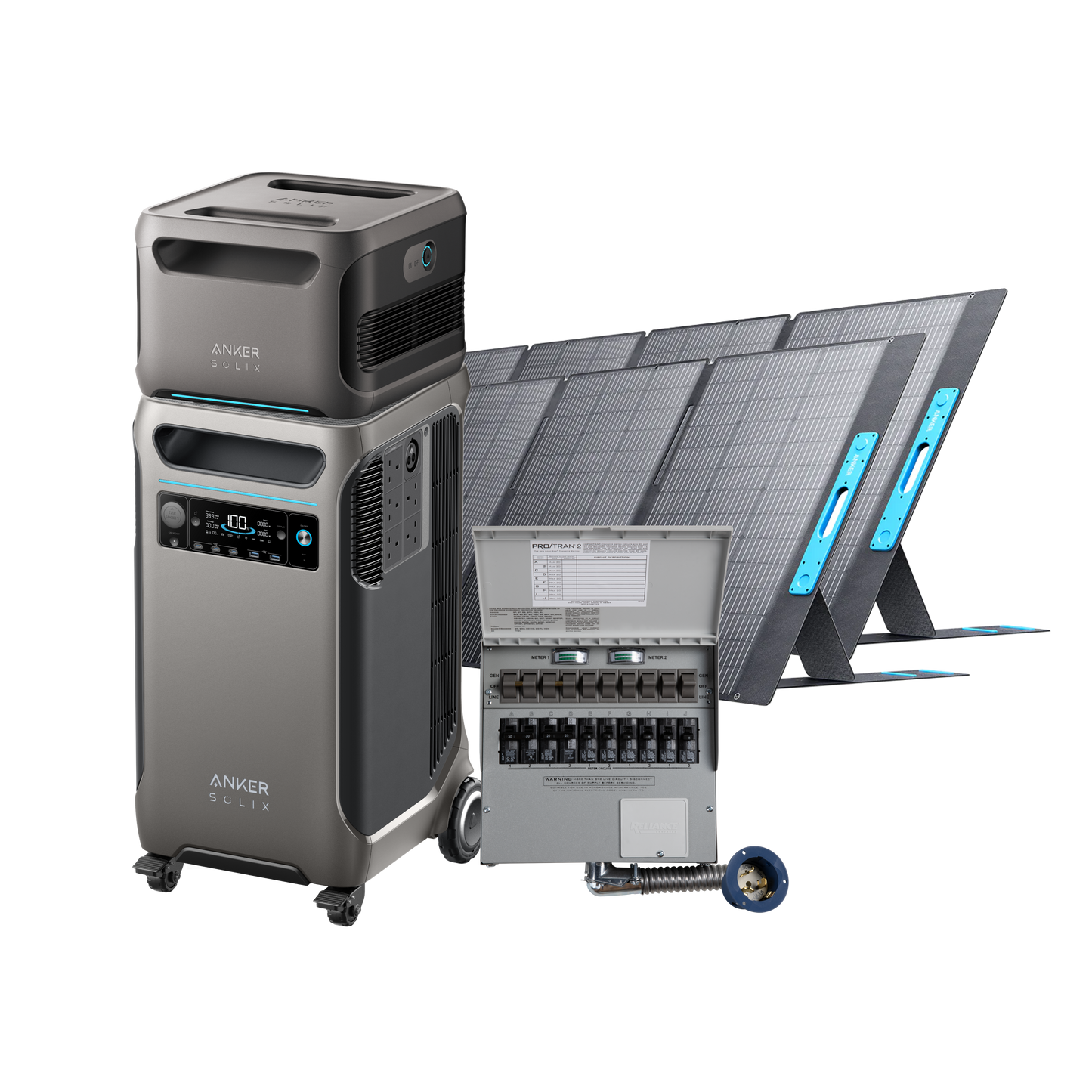 Anker SOLIX F3800 + Battery + Backup Kit + 2× 400W PV Panel