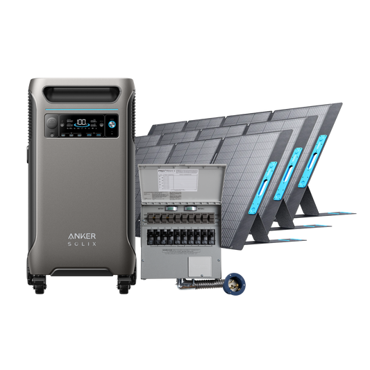 Anker SOLIX F3800 + Home Backup Kit + 3× 400W Solar Panel