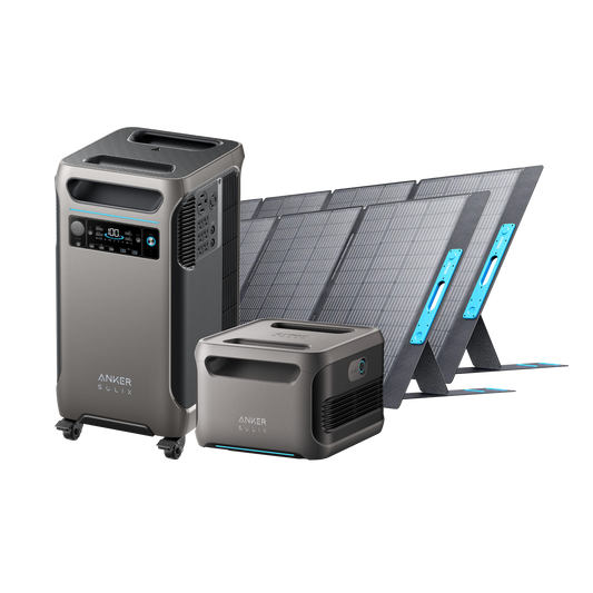 Anker SOLIX F3800 + Expansion Battery + 2× 400W Solar Panel