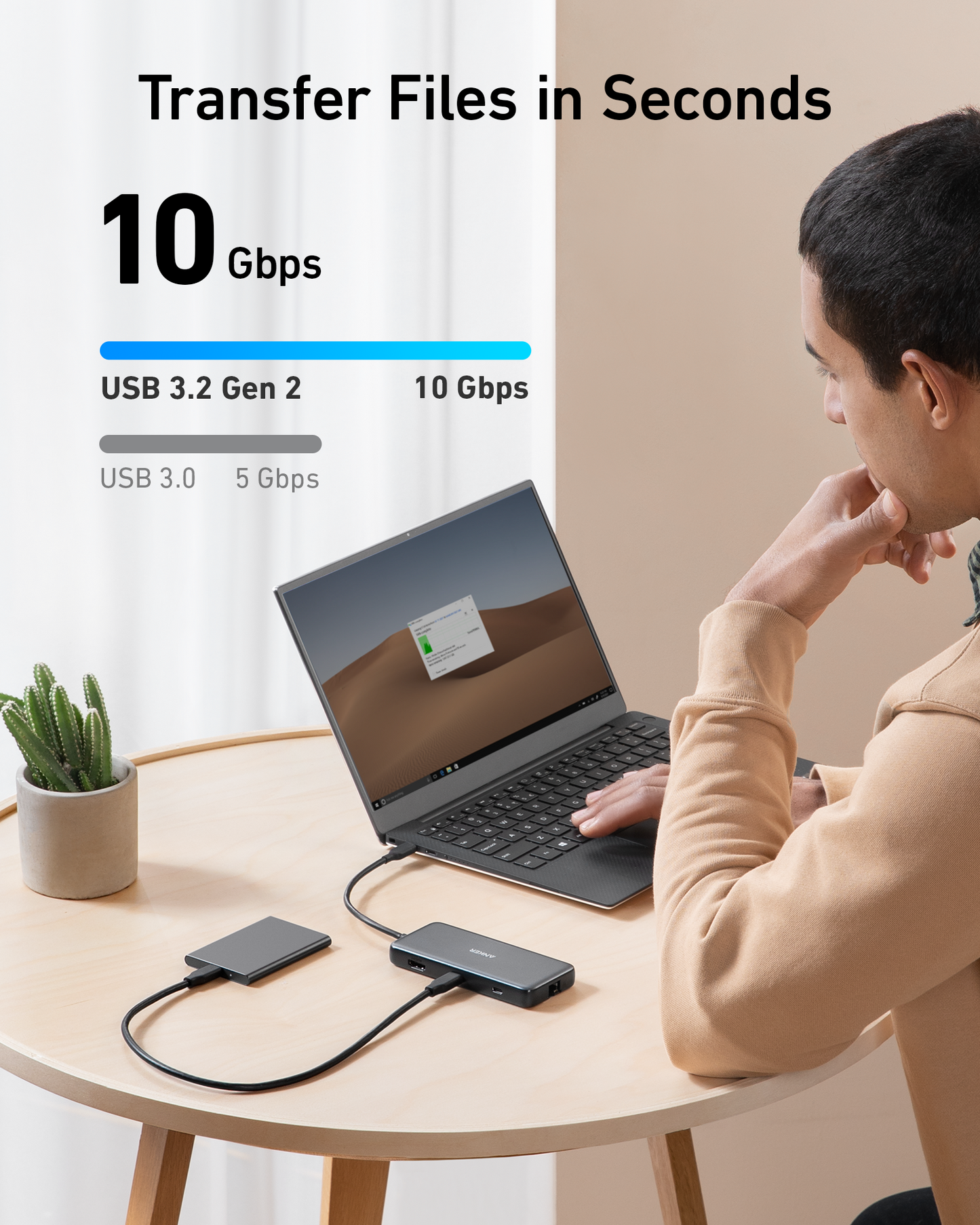 Workspace Power Set | Anker 8-in-1 USB-C Hub and 2.4G Wireless Mouse