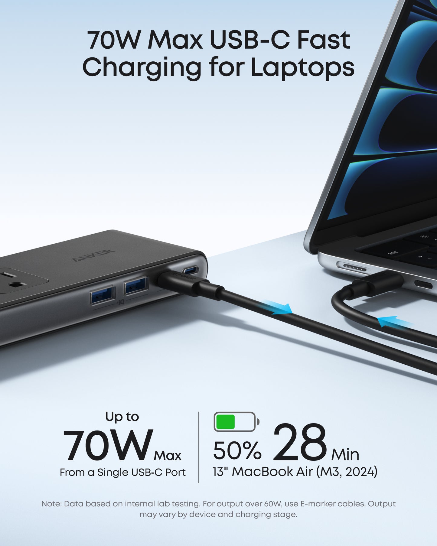 Anker Nano Power Strip (10-en-1, 70W, Clamp)