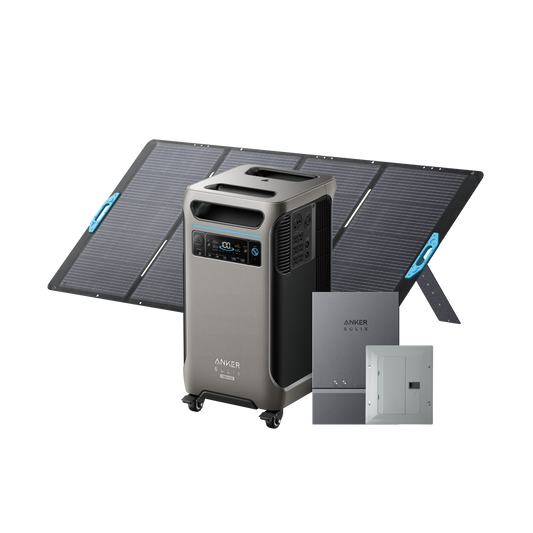 Anker SOLIX F3800 Plus + Smart Home Power Kit + 400W Solar Panel