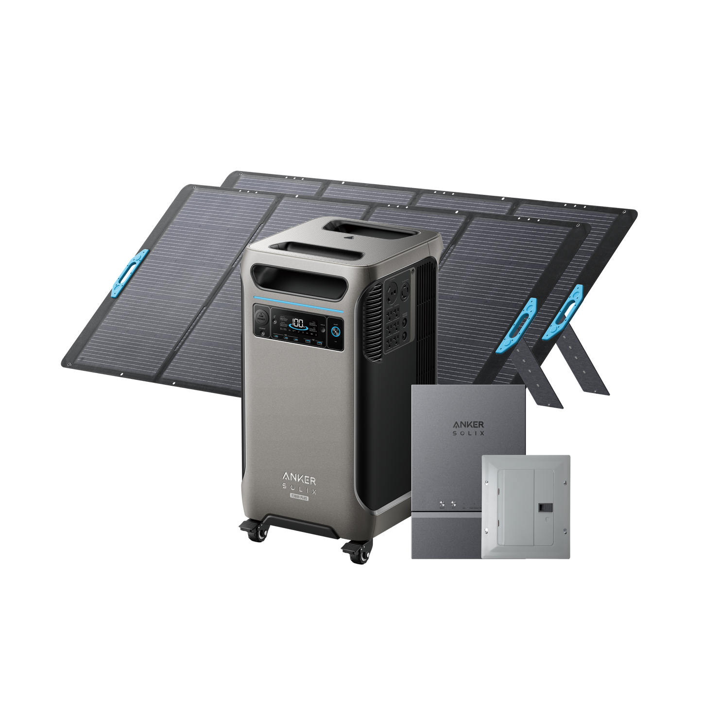 Anker SOLIX F3800 Plus + Smart Home Power Kit + 2× 400W Solar Panel