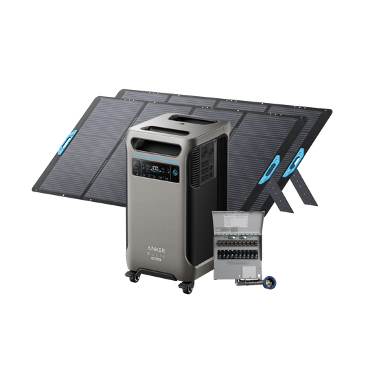 Anker SOLIX F3800 Plus + Home Backup Kit + 2× 400W Solar Panel