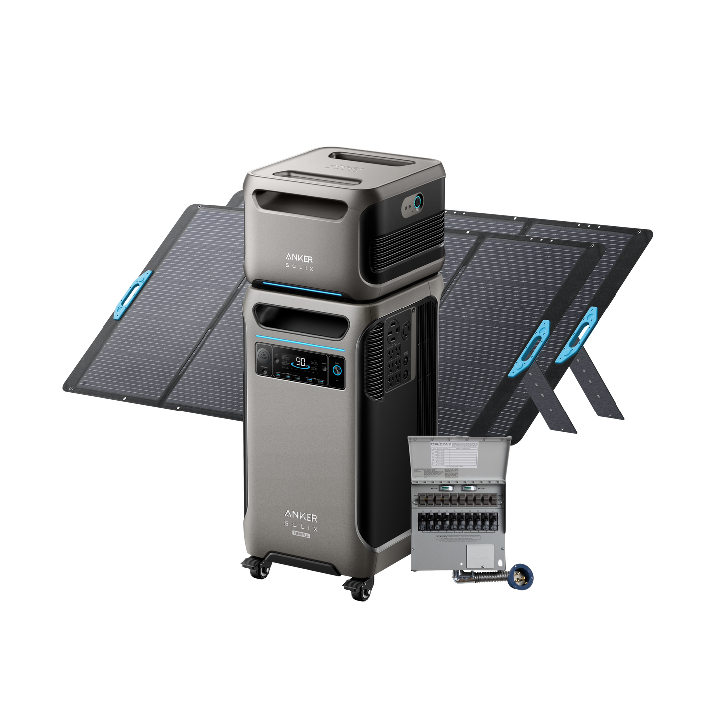 Anker SOLIX F3800 Plus + Expansion Battery + Home Backup Kit + 2× 400W Solar Panel - Subscriber