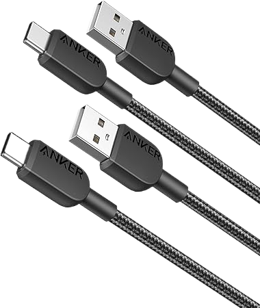 Anker <b>310</b> USB-A to USB-C Cable (3 ft Braided) - 2 pack