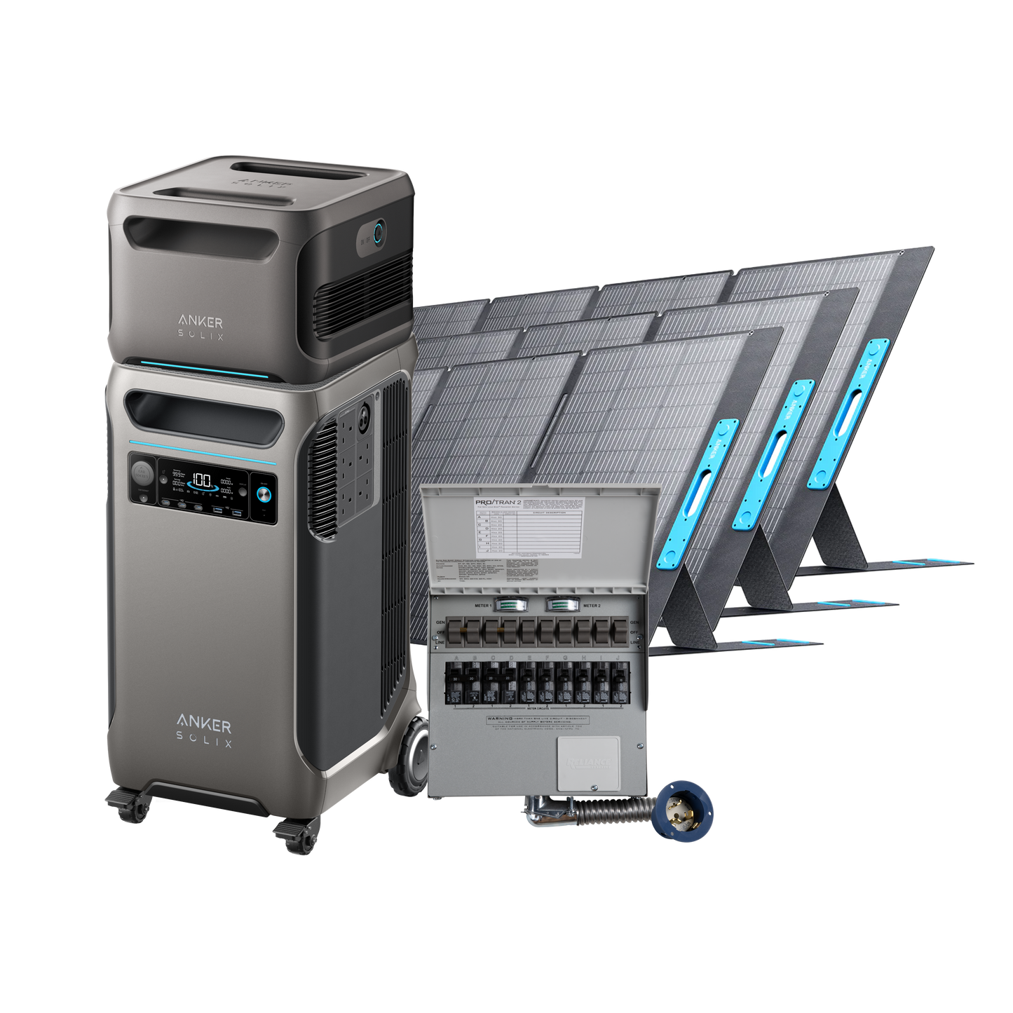 Anker SOLIX F3800 + Battery + Backup Kit + 2× 400W PV Panel