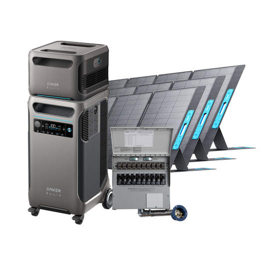 Anker SOLIX F3800 + Battery + Backup Kit + 2× 400W PV Panel