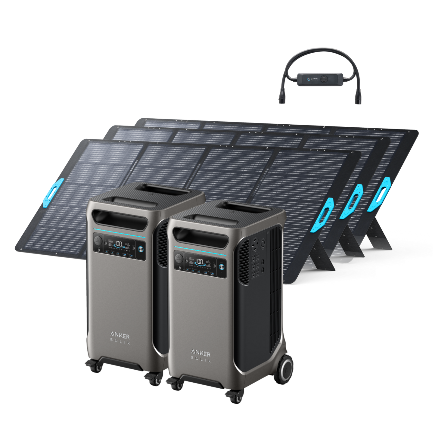 2× Anker SOLIX F3800 + Double Power Hub + 3× 400W Solar Panel