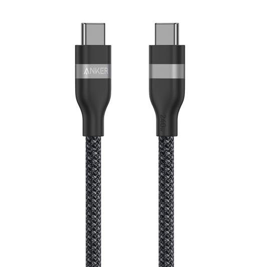 Anker USB-C to USB-C Cable (3 ft / 6 ft, 240W, Upcycled-Braided)
