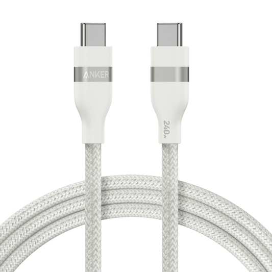 Anker USB-C to USB-C Cable (3 ft / 6 ft, 240W, Upcycled-Braided) Gift