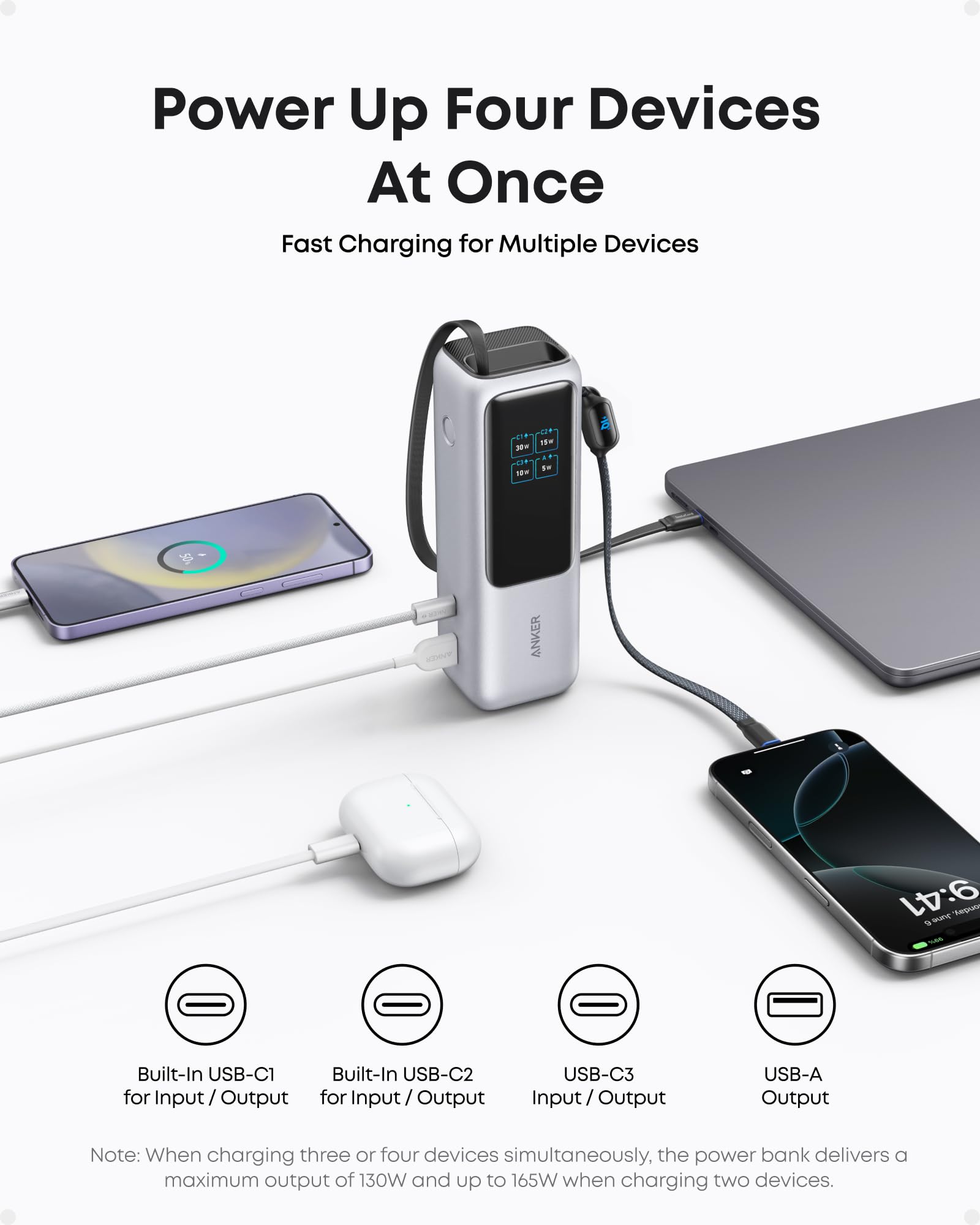 anker 25000mah power bank fast charging