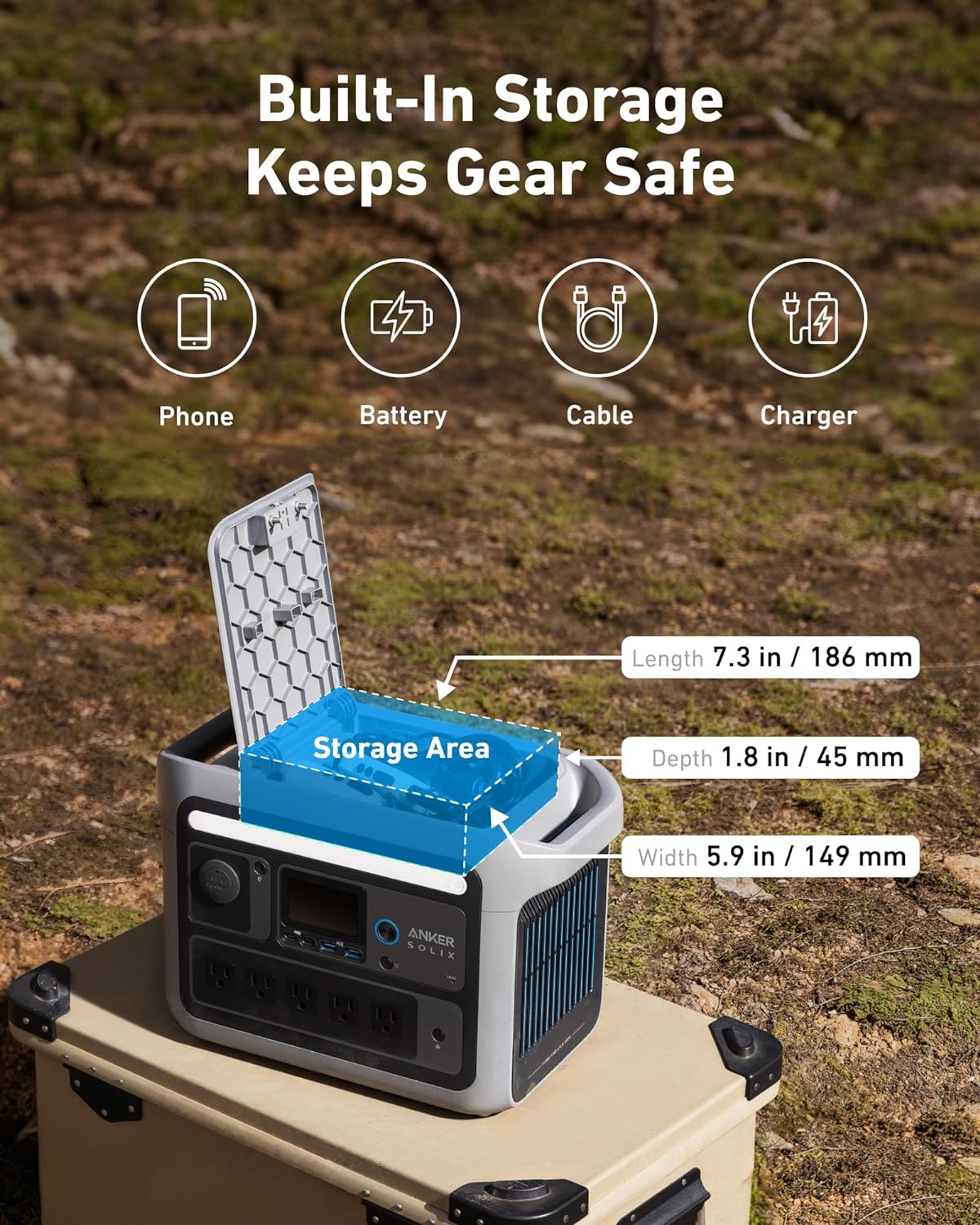 Anker SOLIX C800 Solar Generator + 100W Solar Panel