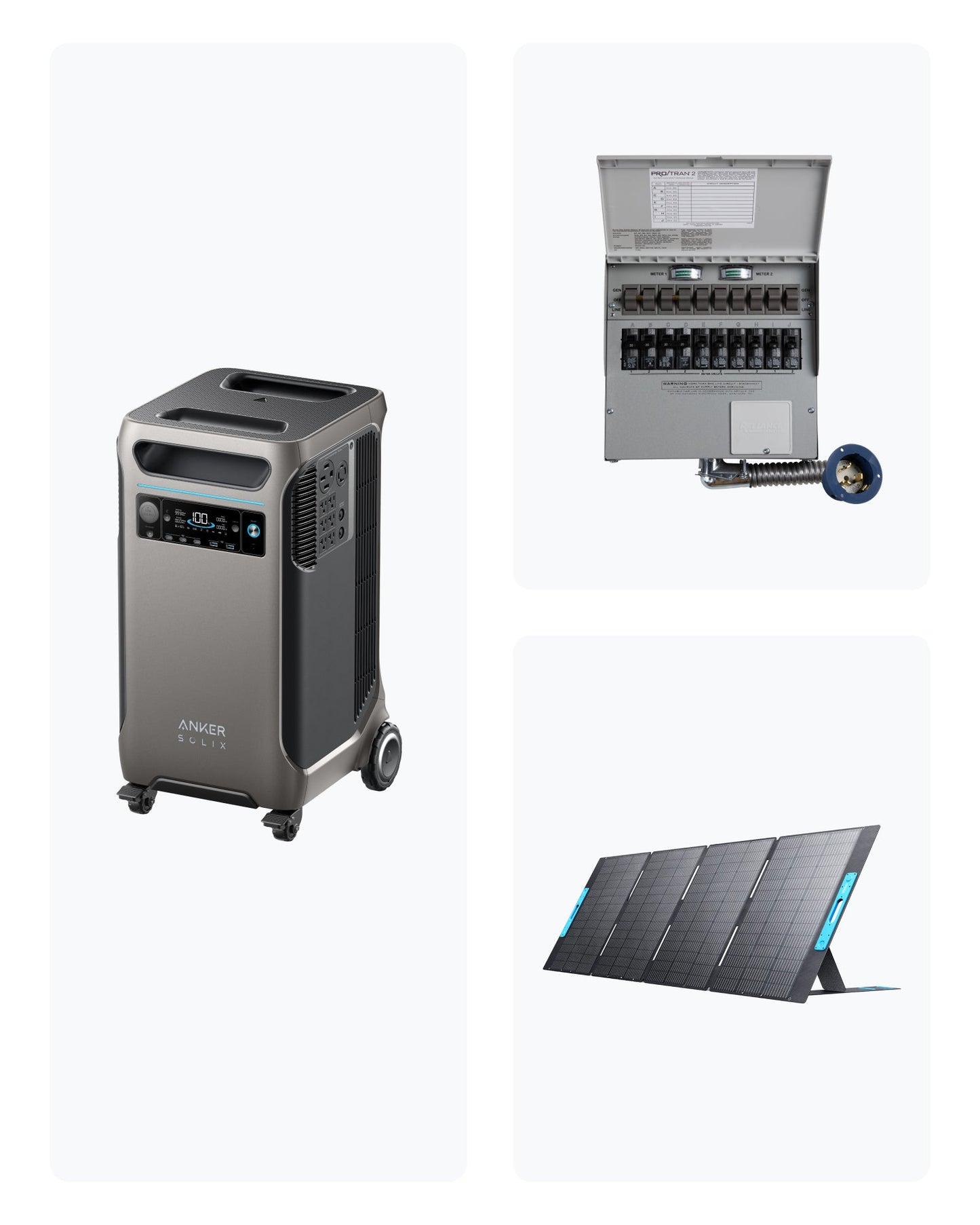 Anker SOLIX F3800 + Battery + Backup Kit + 400W PV Panel