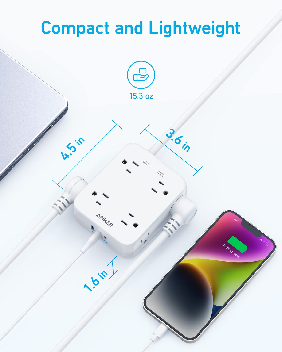 Anker &lt;b&gt;341&lt;/b&gt; USB Power Strip