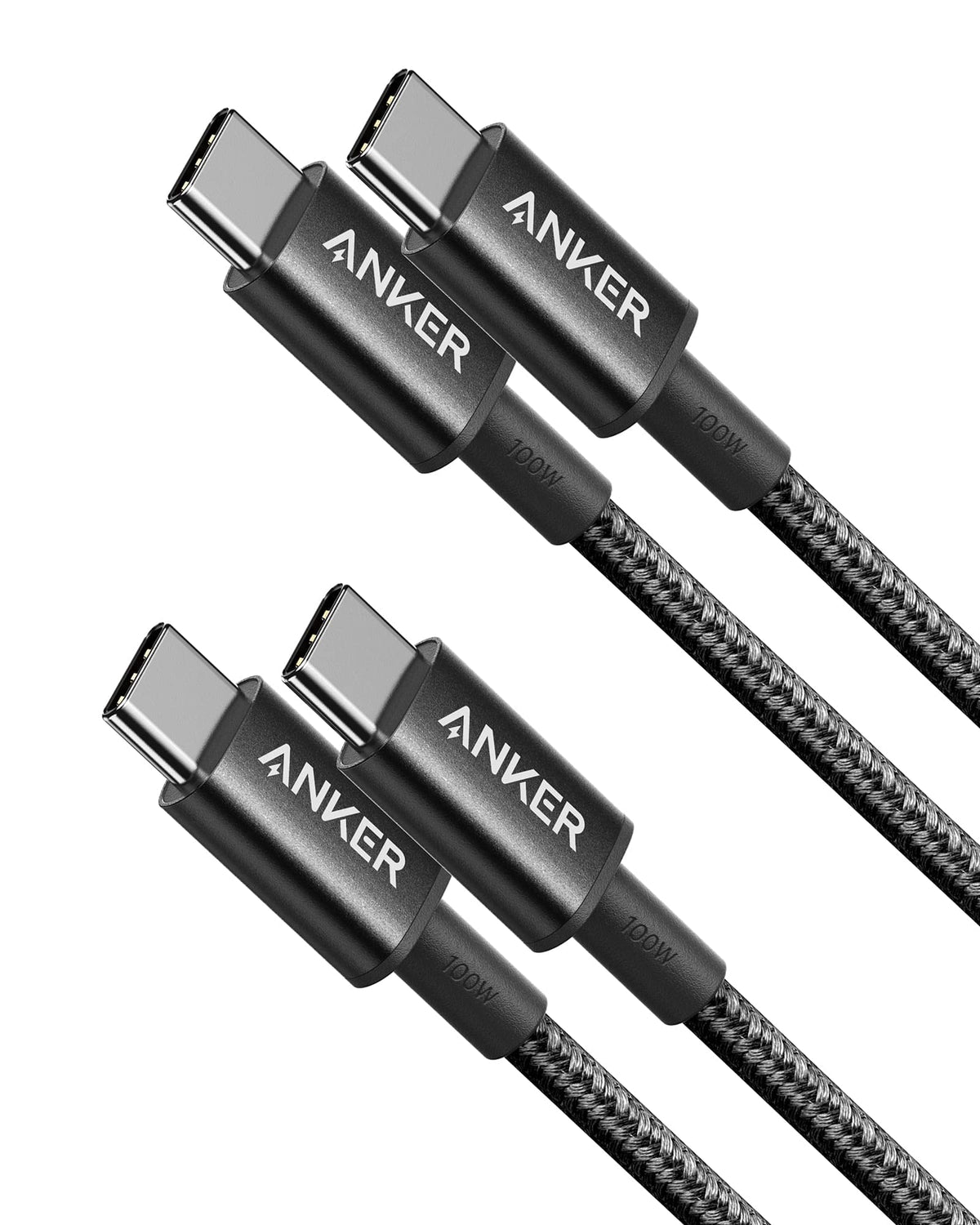 Anker 333 USB-C to USB-C Cable (3.3ft Nylon, 2-Pack)