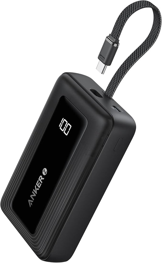 Anker Zolo Power Bank (20K, 30W, Built-In USB-C Cable)