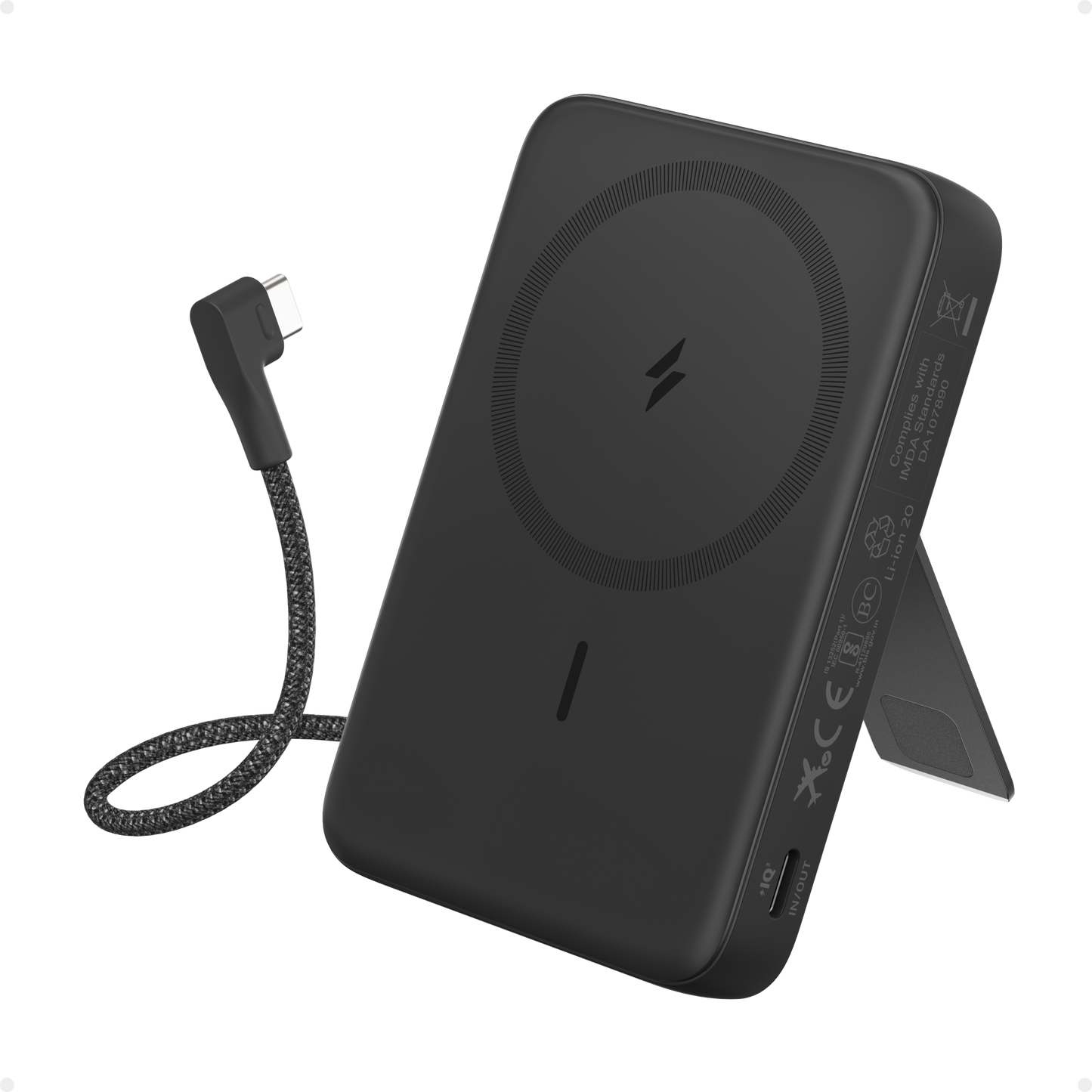 Anker Zolo Power Bank (10K, Magnétique, Câble USB-C intégré)