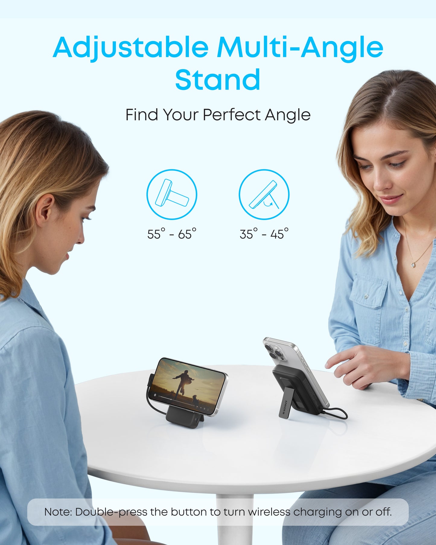 Anker Zolo Power Bank (10K, Magnétique, Câble USB-C intégré)