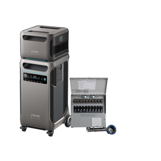 Anker SOLIX <b>F3800</b> + Expansion Battery + Home Backup Kit (Transfer Switch + Cable)