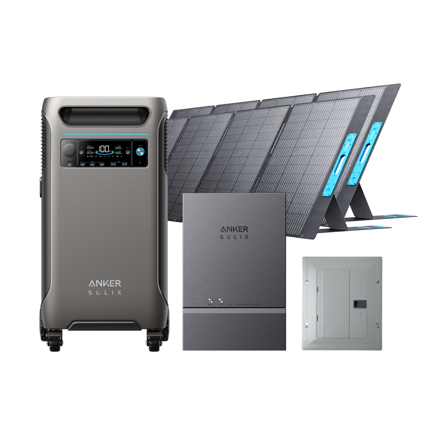 Anker SOLIX F3800 + Smart Home Power Kit + 2× 400W Solar Panel