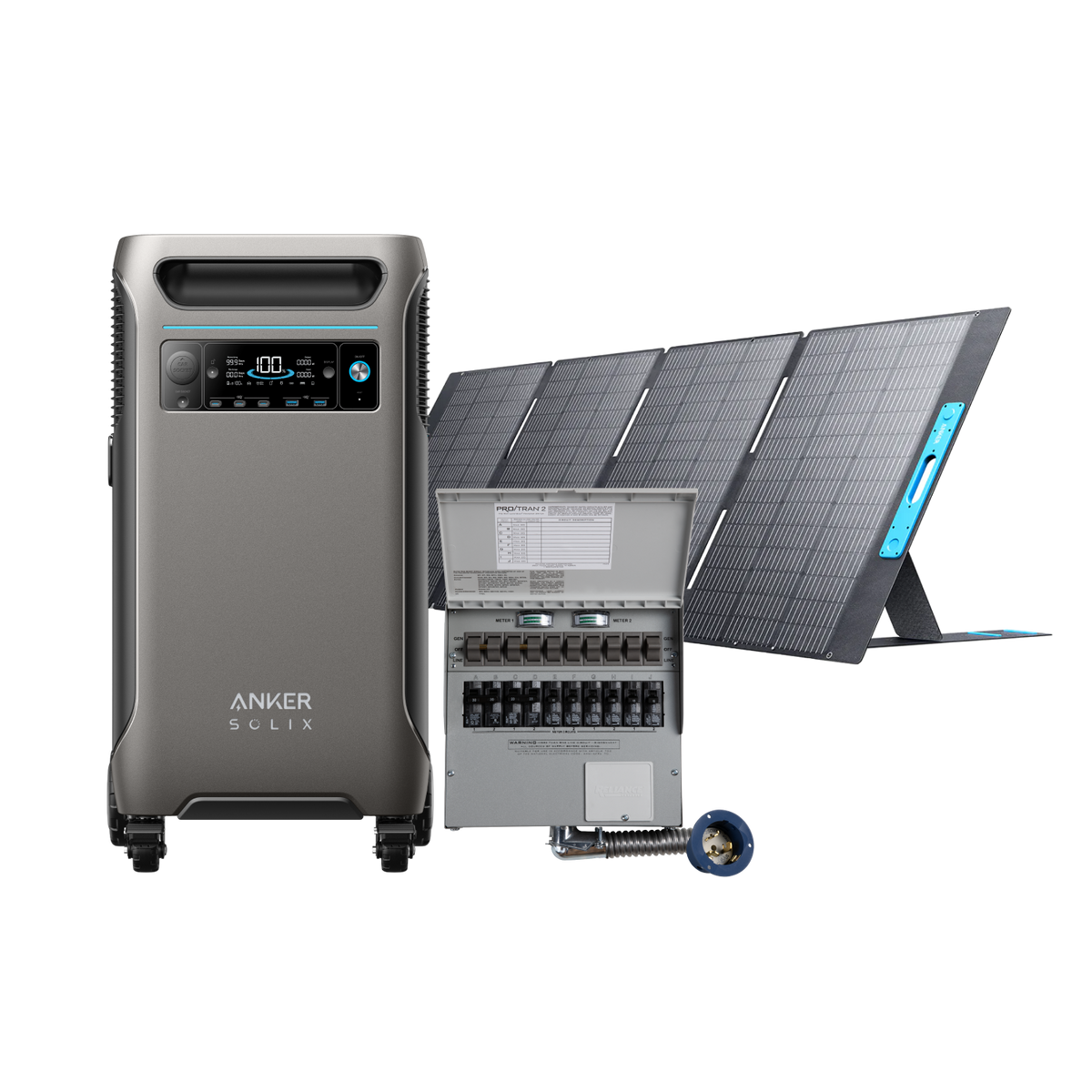 Anker SOLIX F3800 + Home Backup Kit + 1 × 400W Solar Panel