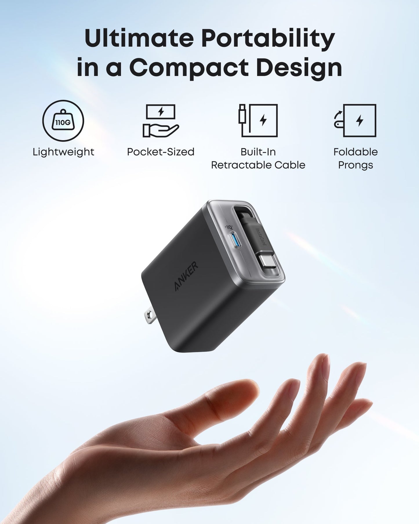 Équipement pour excursion d'une journée | Batterie externe sans fil Anker Nano 5K et chargeur 35 W