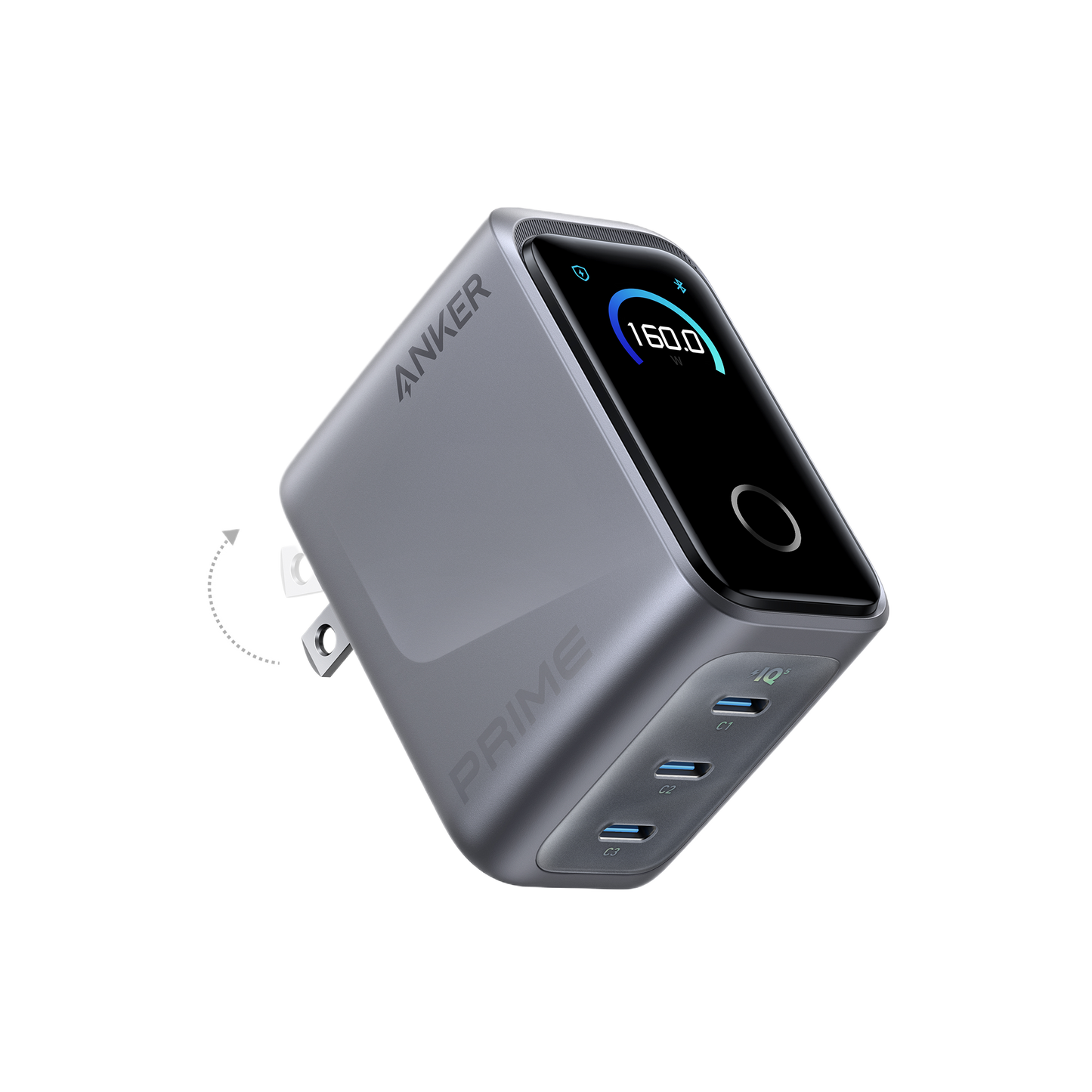 Workspace Power Set | Anker Prime Charger (160W, 3 Ports) with USB-C Cable