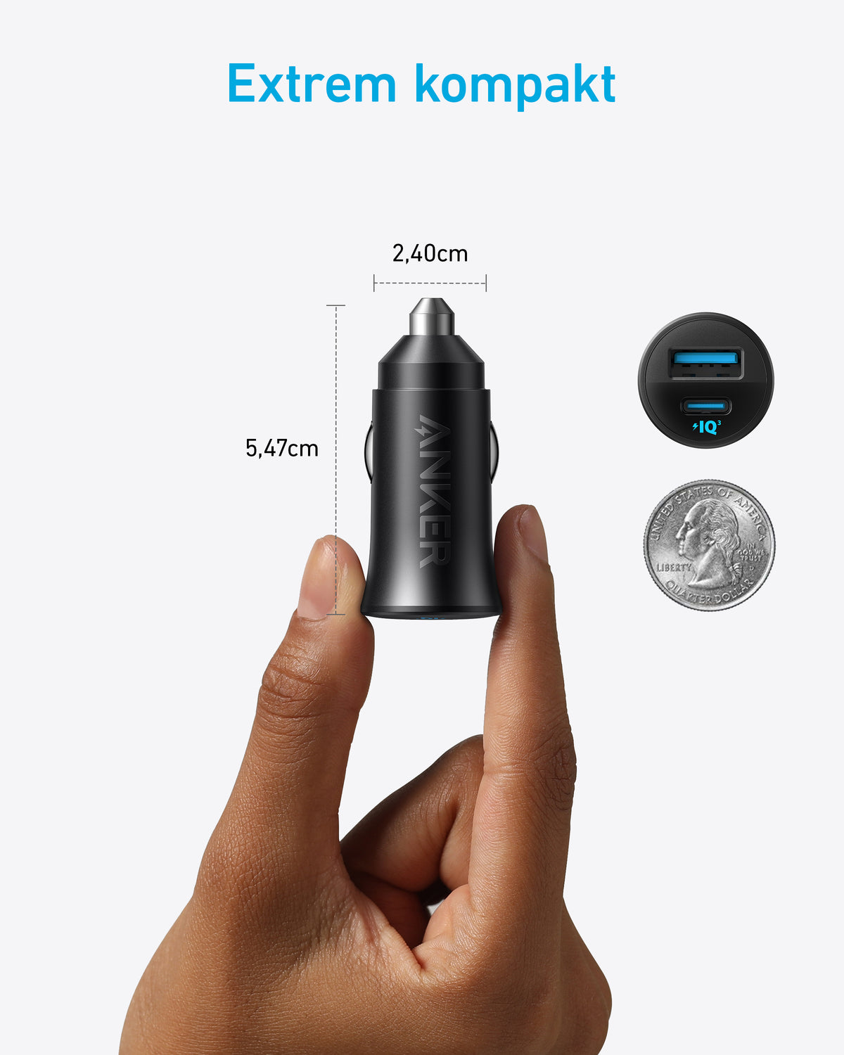 Anker Car Charger (30W, 2 Ports)