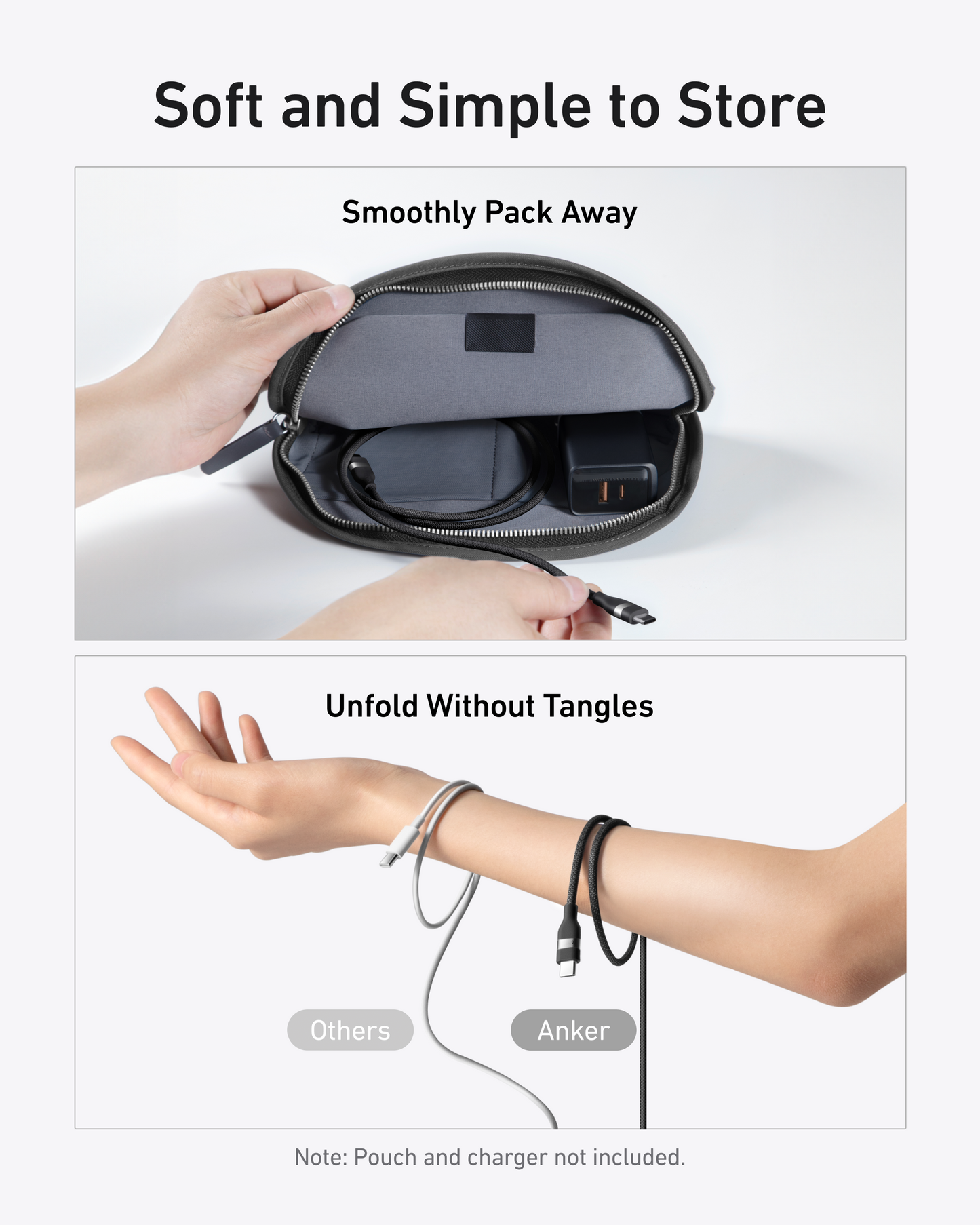 Anker Power Bank (25K, 165W, Built-In Cables) with 240W USB-C Cable