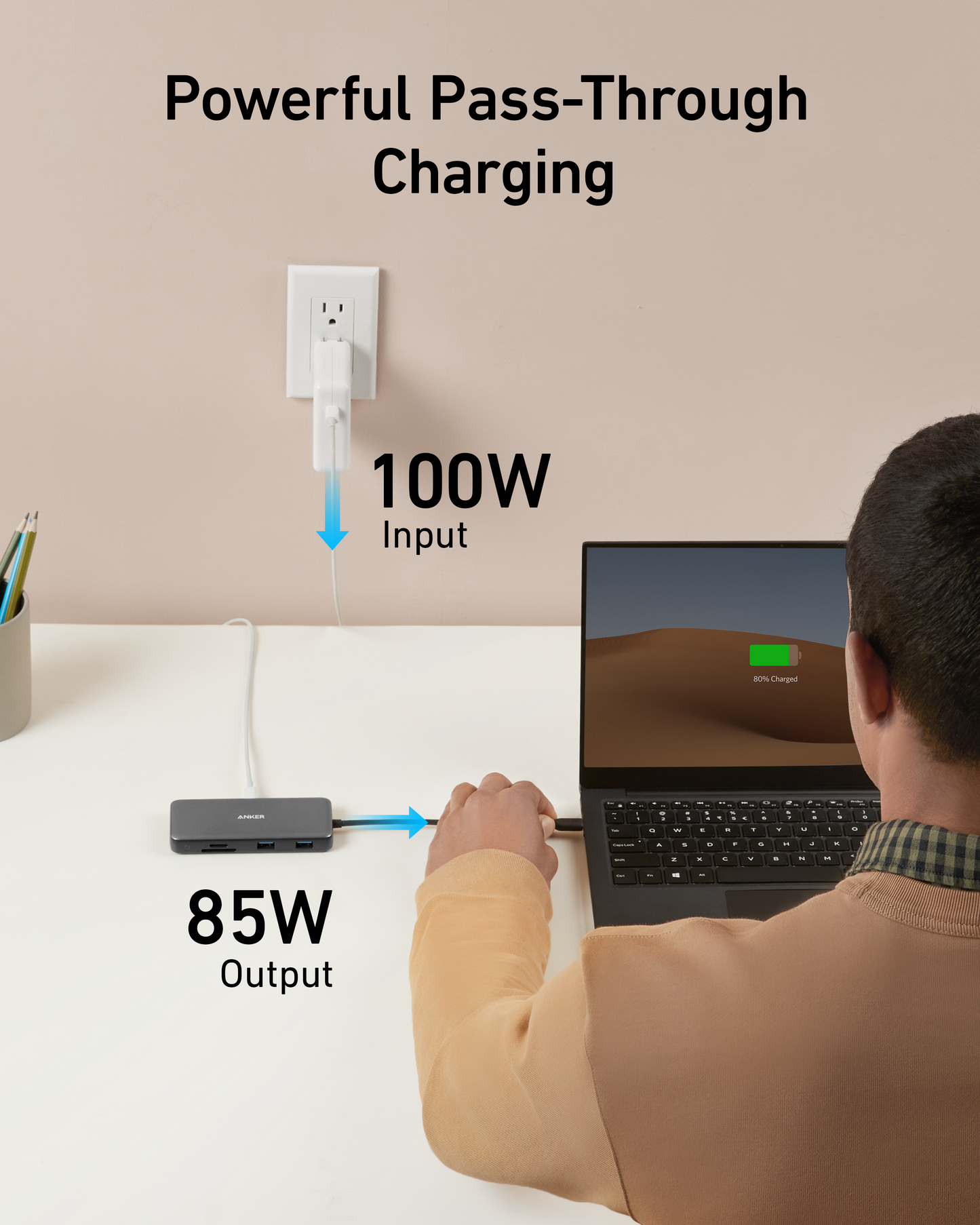 Workspace Power Set | Anker 8-in-1 USB-C Hub and 2.4G Wireless Mouse