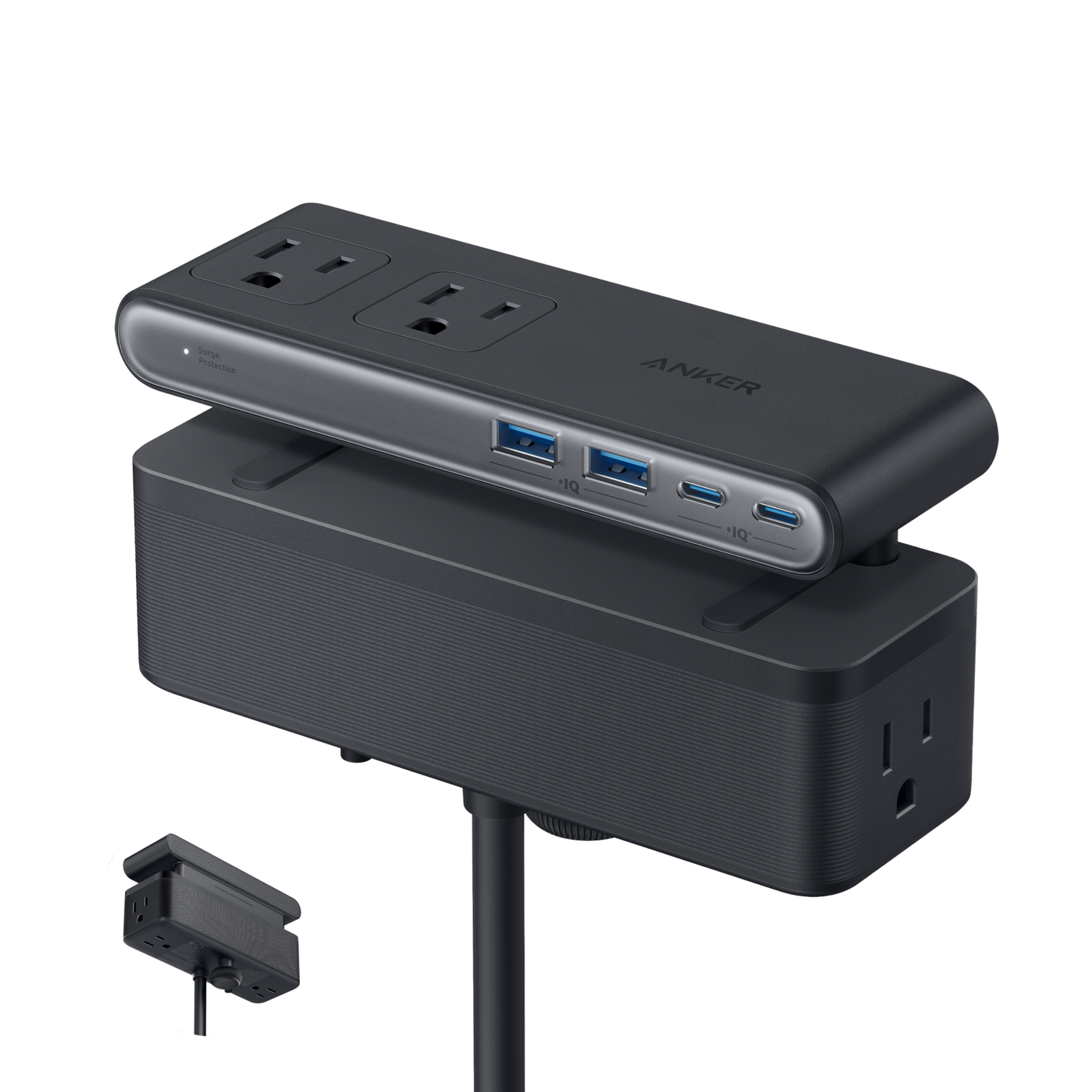 Anker Nano Power Strip (10-en-1, 70W, Clamp)