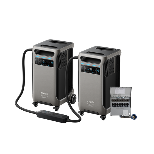 2× Anker SOLIX F3800 Plus + Power Backup Kit