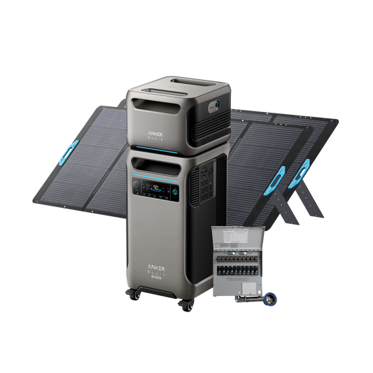 Anker SOLIX F3800 Plus + Expansion Battery + Home Backup Kit + 2× 400W Solar Panel - Subscriber