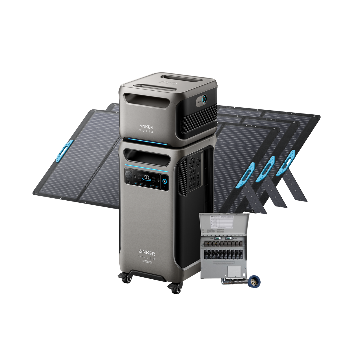 Anker SOLIX F3800 Plus + Expansion Battery + Home Backup Kit + 3× 400W Solar Panel - Subscriber