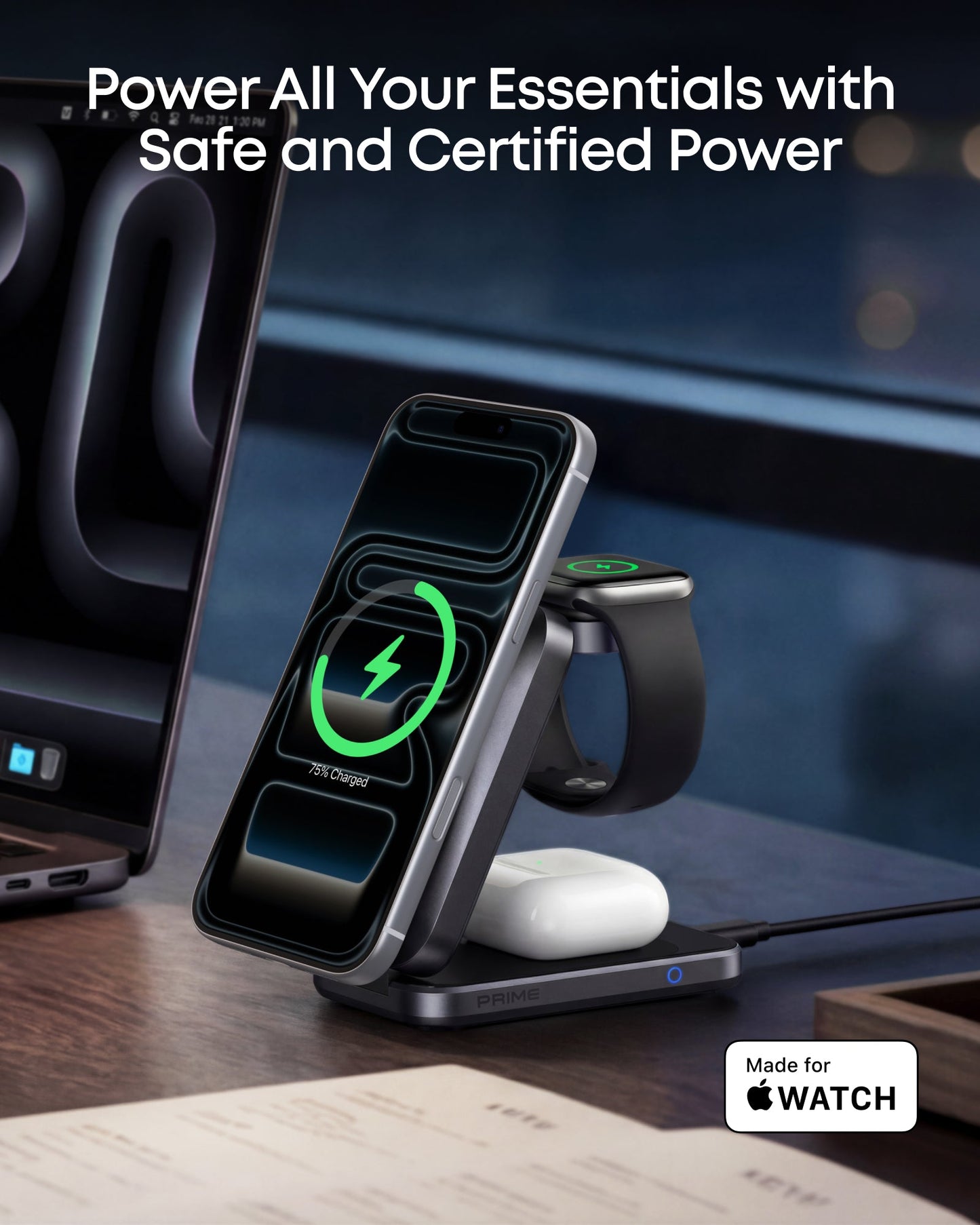 Anker Prime Wireless Charging Station (3-in-1, MagGo, AirCool, Foldable)