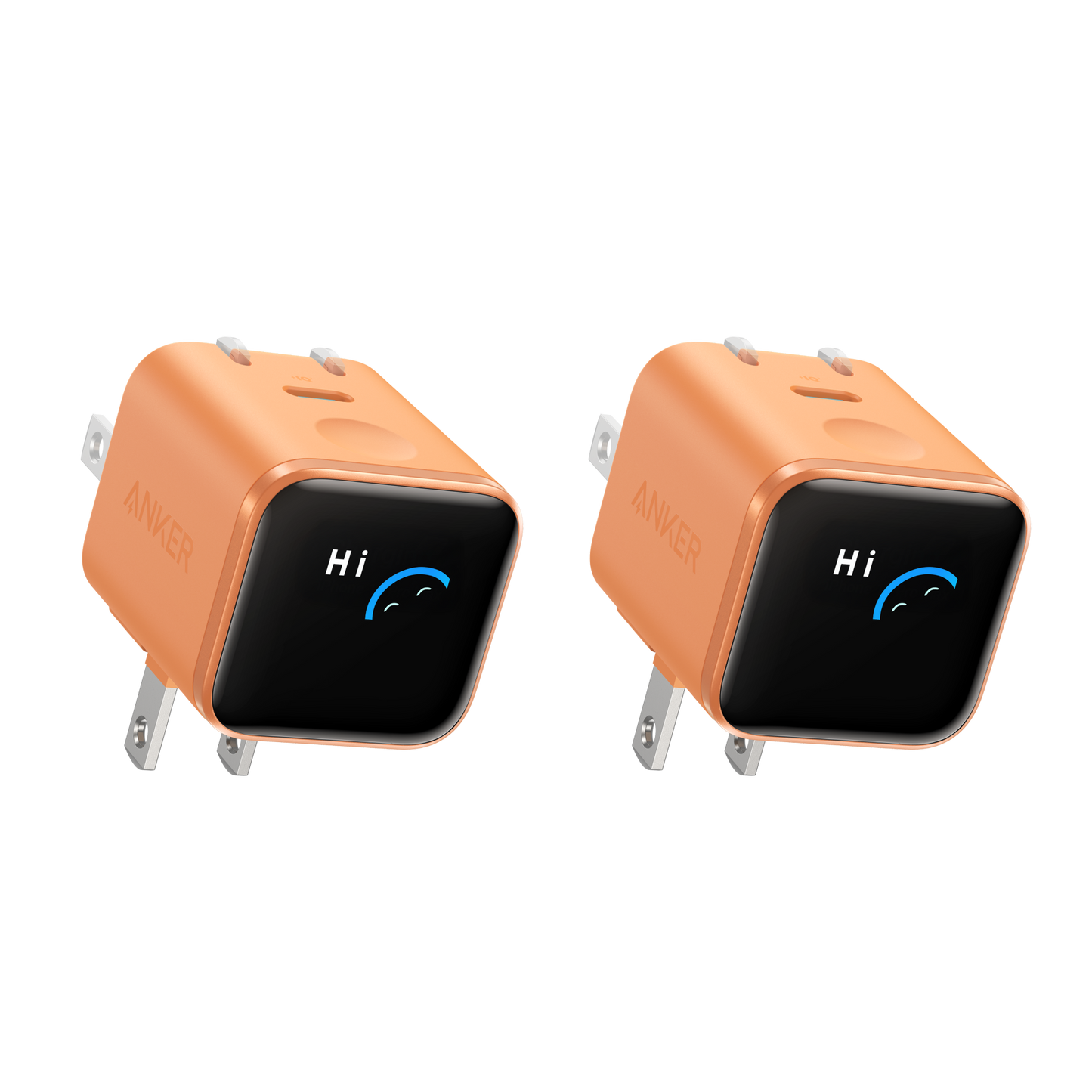 Chargeur Anker Nano (45 W, affichage intelligent, pliable à 180°, 2 pièces)