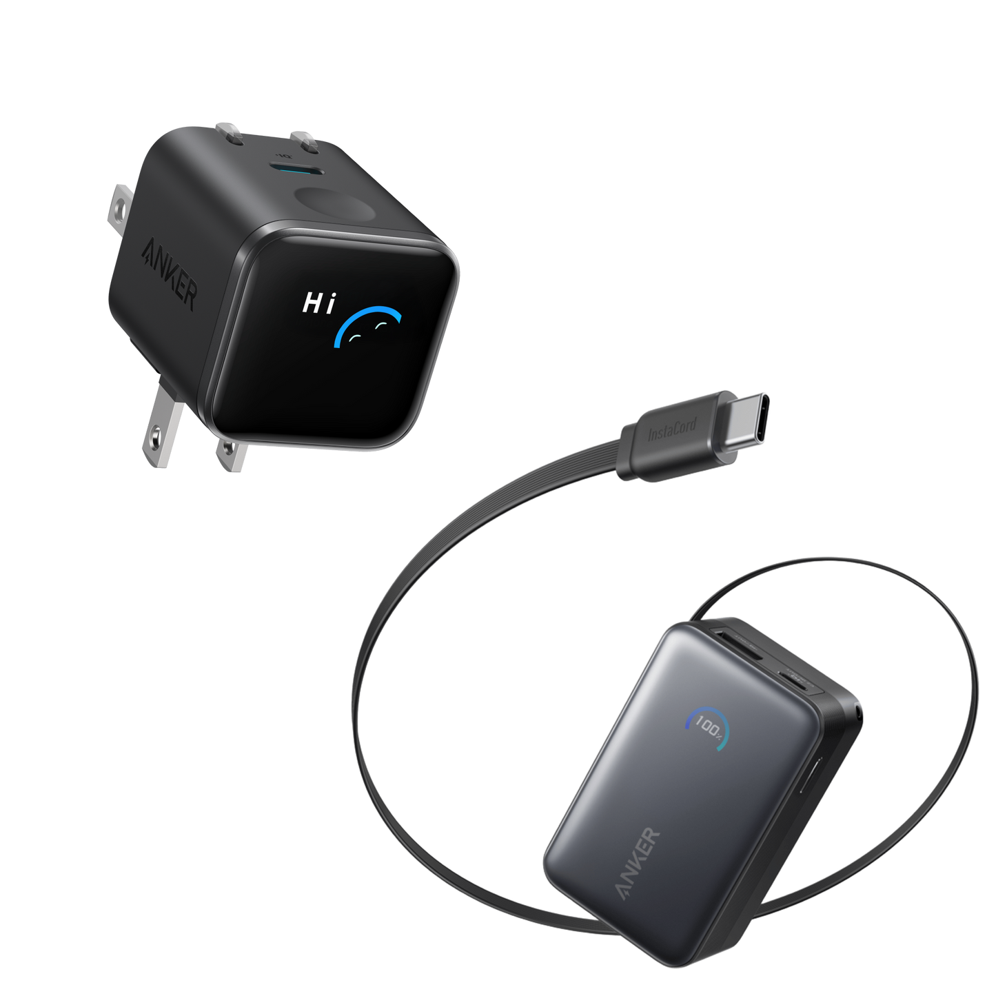 Anker Nano 45W Smart Display Charger and Power Bank