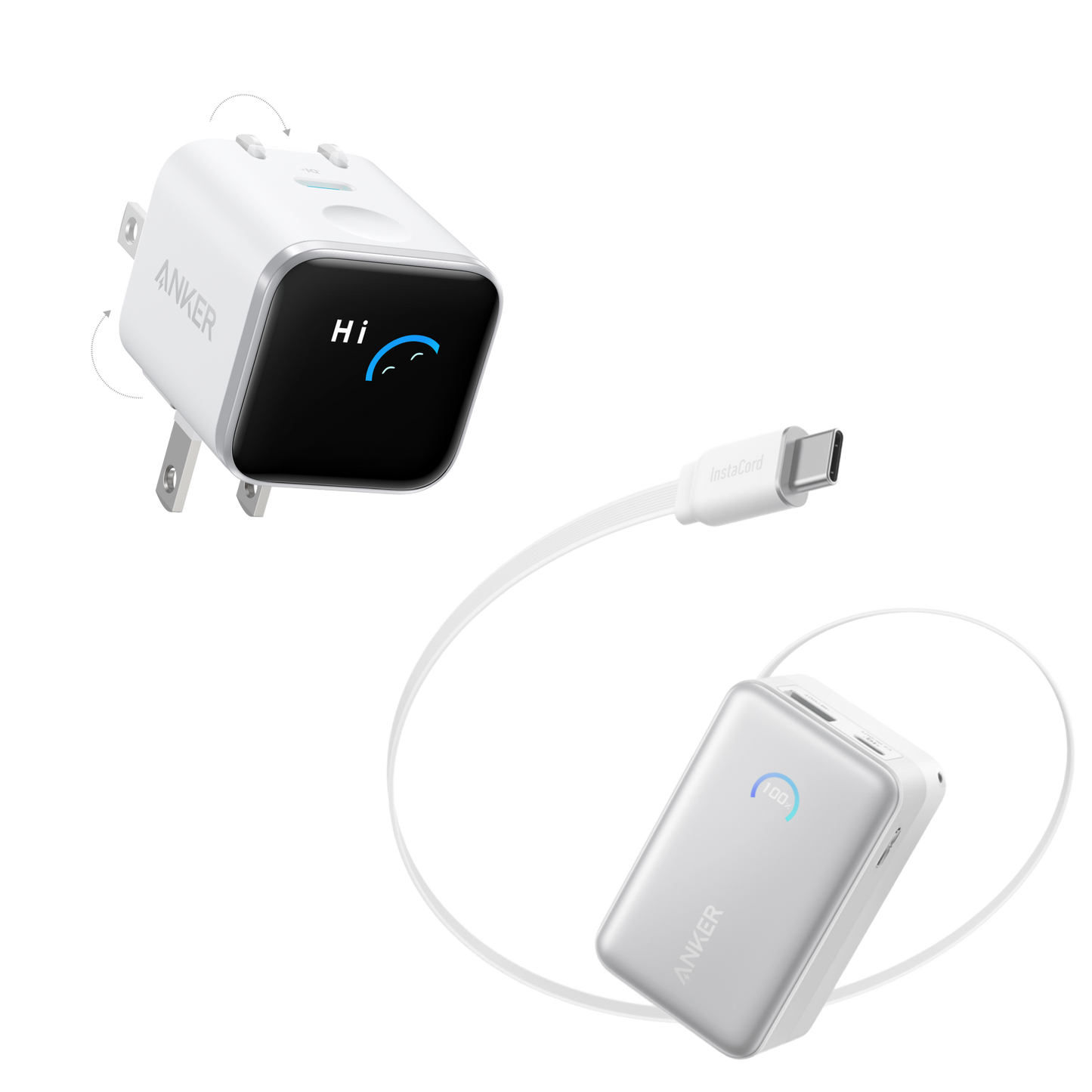 Anker Nano 45W Smart Display Charger and Power Bank